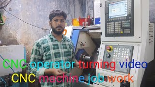 CNC operator turning video CNC machine job work CNC programmer kaise bane cncmaching [upl. by Hedwiga942]