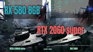 RTX 2060 super vs RX 580 8gb [upl. by Namharludba]