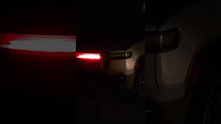 Knight Rider KITT back in our driveway after the halloween costume fix update for Gen 2 R1T Rivian [upl. by Nahum4]