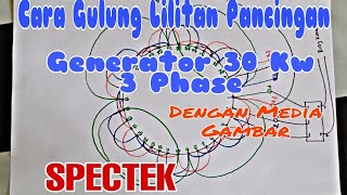 Skema Lilitan Exiter Generator 30000 Watt 3 PHASE [upl. by Sax]