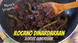 Ilocos Dinuguan recipe  Ilocano Dinardaraan  My version of Dry Dinuguan with Sweet Chili Pepper [upl. by Ardna]