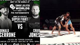 CJJW Cowboy Cerrone Vs Craig Jones Combat Jiu Jitsu Worlds [upl. by Zorine]