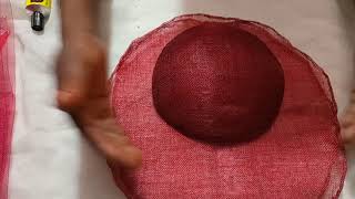 How to make sinamay brim fascinators without moulding step by step for beginners [upl. by Oelgnaed]