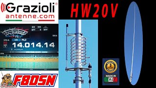 HW20V antenne 14MHz verticale GRAZIOLI pourtoi radioamateur hamradio [upl. by Monney]