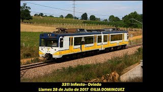 Renfe FEVE Cercanías Infiesto Apd Oviedo [upl. by Hewett611]