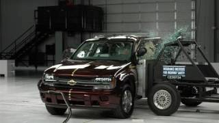 2007 Chevrolet TrailBlazer side IIHS crash test [upl. by Irish]