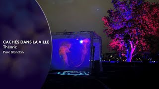 Fête des lumières de Lyon 2022  caché dans la ville au parc Blandan [upl. by Neelyak]