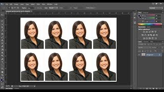 How to Create a passport size photo in adobe Photoshop cc  Photoshop tutorial [upl. by Lisa]