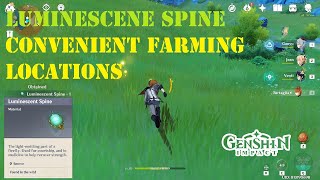 Where to farm Luminescene Spine  Genshin Impact [upl. by Illah]