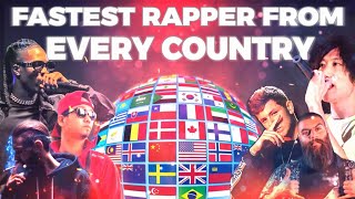 The Fastest Rapper from Every Country in the World  2024 [upl. by Onileba]