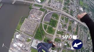 Demo Skydive into Philadelphia Union Stadium by Skydive Cross Keys [upl. by Yrhcaz]