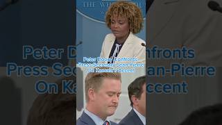 Correspondent Peter Doocy Confronts Press Sec JeanPierre on Kamala Harris Accent shorts kamala [upl. by Mullac657]