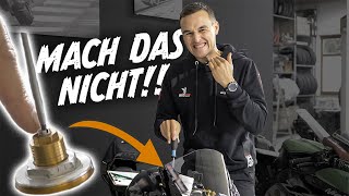 Fahrwerk Einstellung  Mach das nicht Straße amp Rennstrecke  Motorrad Technik Tipp [upl. by Ryder]