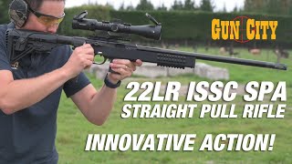 GUN REVIEW  22LR ISSC SPA Straight Pull Rifle LIVE FIRE [upl. by Mokas]