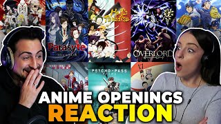 We reacted to 20 ANIME OPENINGS and ranked ALL OF THEM [upl. by Kcirddor112]