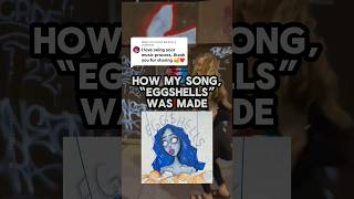 This is how my newest song “eggshells” was made 🖤 musicmaking songwritingprocess behindthesong [upl. by Harobed]