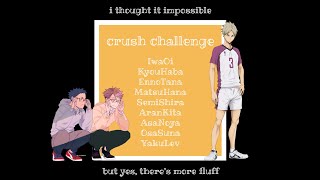 part two kissing his forehead  haikyuu texting crush challenge iwaoi  underrated ships [upl. by Katie815]