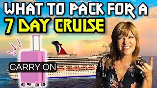 What To Pack For A 7 Day Carnival Cruise [upl. by Evers]