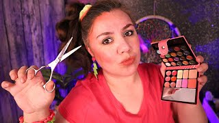 ASMR 80s MAKEOVER Beauty Salon Haircut and Styling Roleplay [upl. by Lodie]