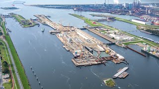 Werkzaamheden Zeesluis IJmuiden Q3 2019  Timelapse [upl. by Adriena]