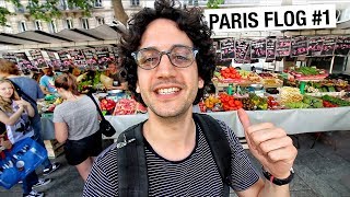 Immersive French Market Experience Paris Flog 1 [upl. by Leakim]