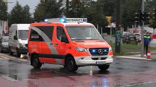 Berlin Fire Department Emergency Doctor Car 5305 Responding  Treptow fire station GER  1392022 [upl. by Eivi]