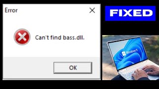 Can’t find bass dll Error on Windows 11  10 Fixed [upl. by Bax]