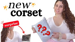 corset unboxing try on and modesty panel removal [upl. by Gracie]