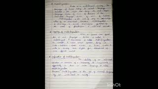 Multilingualism of a resource B Ed notes [upl. by Paza]