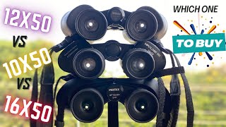 Celestron 10X50 vs Nikon 12X50 vs Pentax 16X50  Ultimate Comparison and Field Test [upl. by Tommy439]