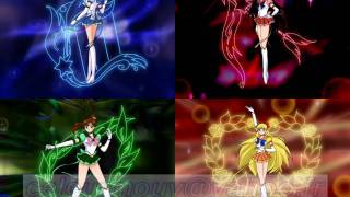 Sailor Moon ES  Inners Senshi Group Transformation [upl. by Paulina]