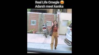 Real life Omegle shorts omegle adarsh kanika [upl. by Ahsinirt]