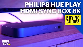 Philips Hue Play HDMI Sync Box 8K  Buying Guides from Best Buy [upl. by Sedicla]