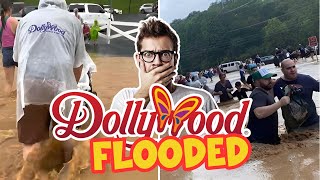 Dollywood Experiences Major Flooding After Flash Flood [upl. by Kerman]