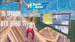 RTX 3060 ti  Intel i5 11400F Fortnite chapter 5 season 1 gameplay Performance mode [upl. by Sturdivant]