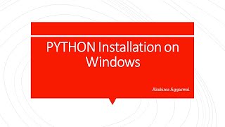 python installation windows operatingsystem pycharm community version cmd [upl. by Lael]