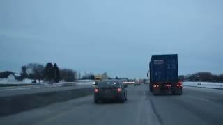 WI I94 EB and US 41 SB from Oak Creek to Kenosha Dec 2013 [upl. by Irmgard]