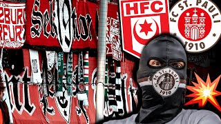 quotNie wieder Deutschlandquot Halle vs Sankt Pauli [upl. by Ahtibat480]