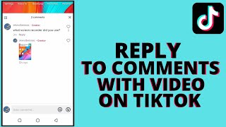 How to reply to a comment with a video on someone elses tiktok [upl. by Notfa533]