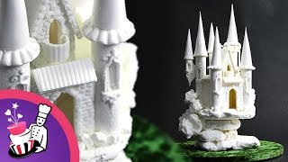 Sugar Fairytale Castle Cake Topper  Tutorial by Yeners Way [upl. by Bullion]