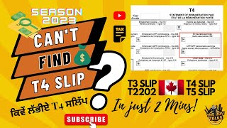 HOW TO FIND T4 T2202 SLIPS WITH CRA I TAX SEASON 2024 [upl. by Siramaj170]