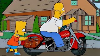 Homero aprende a manejar motocicleta Los simpson capitulos completos en español latino [upl. by Nnahtebazile248]