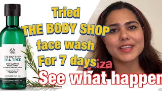 THE BODY SHOP TEA TREE facial wash Try out and review Does this work for OILY SKIN [upl. by Iaka333]