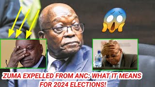 Jacob Zuma Expelled From ANC Major Political Shockwave Ahead Of 2024 [upl. by Enyr]