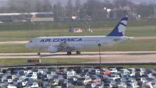 Air Corsica A320 take off at Paris Orly Airport [upl. by Durtschi444]