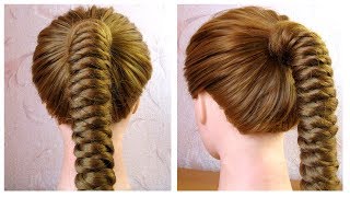 Tresse originale et simple 💗 Tuto coiffure pour tous les jours 💗 facile à faire soi même [upl. by Anotyad787]