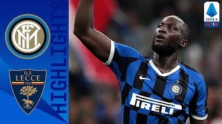 Inter 40 Lecce  Lukaku scores on debut to send Inter top  Serie A [upl. by Knight]