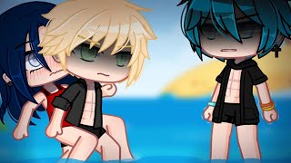 Beach Day 💚💙  Miraculous Ladybug「 Gacha Club 」 [upl. by Neelrad]