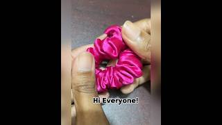 DIY Stylish Scrunchy 💕youtubeshorts aesthetic diy cute love shorts stylish scrunchies [upl. by Gnourt]