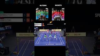 Blitzers vs Rockets bdmntnxl badminton bulutangkis badmintonplayer badmintonlover [upl. by Naivat]